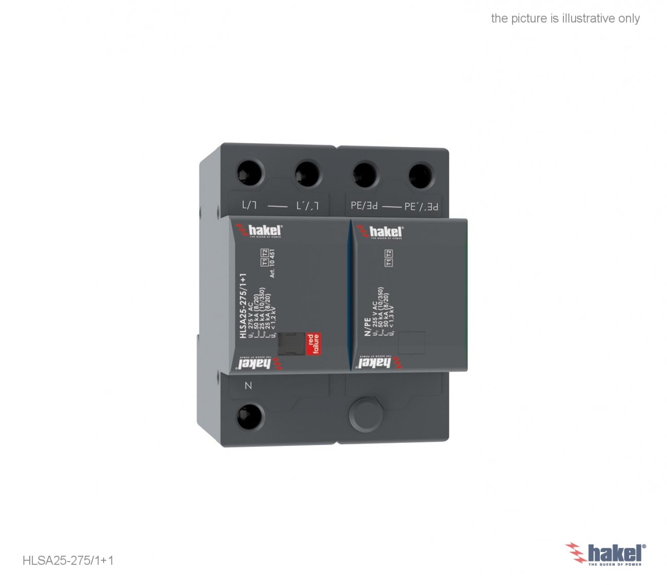 Арестор 1+2 ниво 25kA L/N/PE серия G