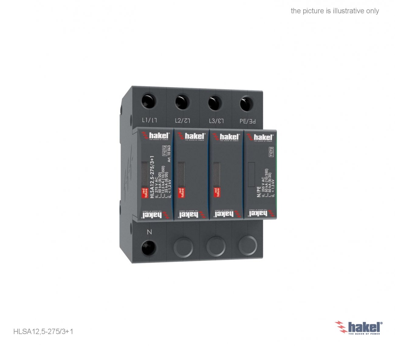 Арестор 1+2 ниво 12,5kA 3L/N/PE серия G